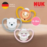 NUK Цуцла Лажалка Анатомска Силикон "Perfect Match Air SPACE" (6-18m)